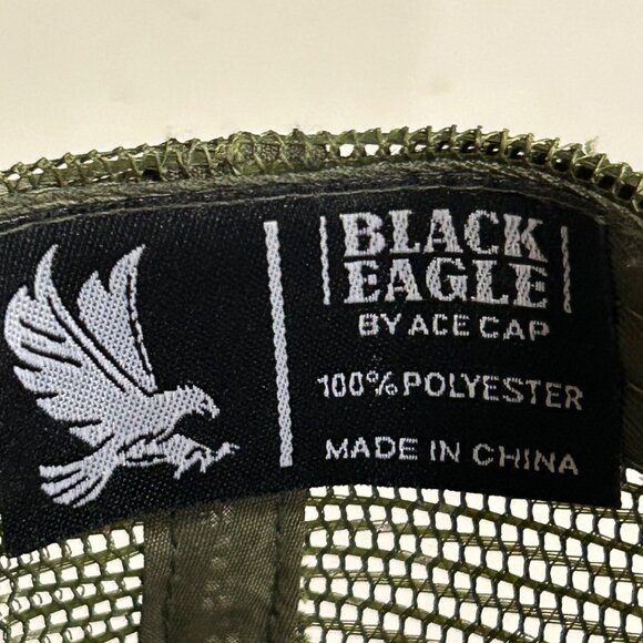 BLACK EAGLE Embroidered Rooster Camo Snapback Baseball Cap NWT - Picture 6 of 6